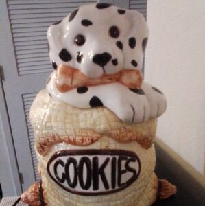 Dalmatian cookie jar
